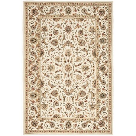 Safavieh 2 ft. 6 in. x 4 ft. Accent Transitional Chelsea Ivory and Ivory Hand Hooked Rug HK78C-24